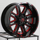 American-Off-Road-A106-Black-Milled-Spoke-Red-Tint