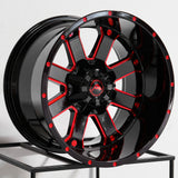 American-Off-Road-A108-Black-Milled-Spoke-Red-Tint